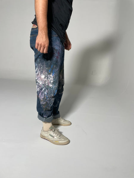 Painted Relaxed Fit 550 Jeans
