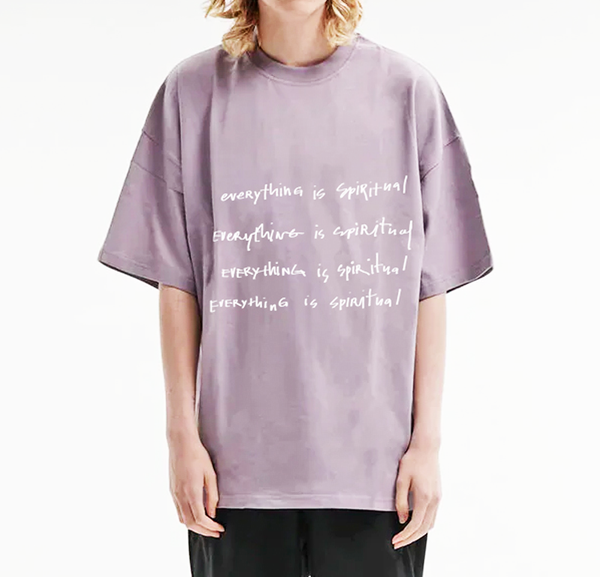 Everything is Spiritual - Light Lavendar Oversize Tee